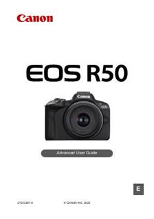 Canon EOS R50 manual. Camera Instructions.